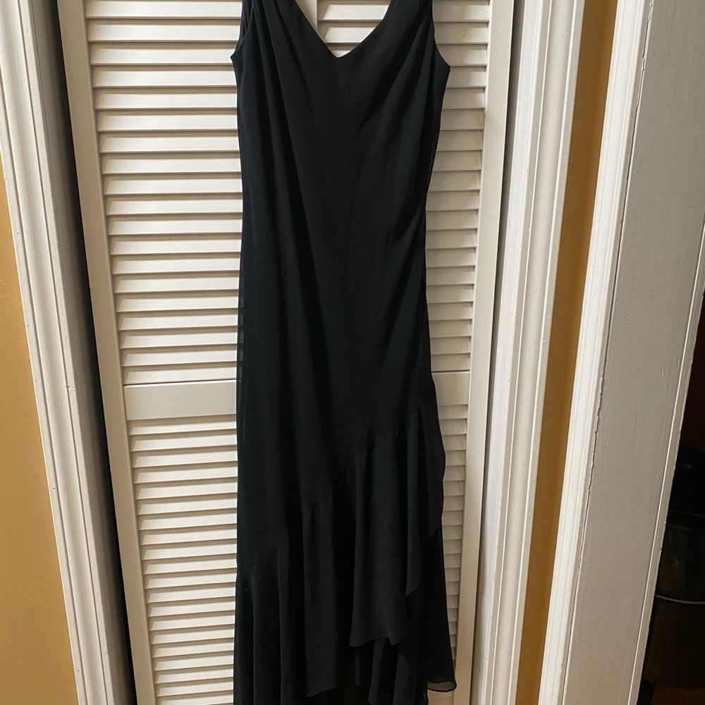 Alex Evenings Black Asymmetrical Dress